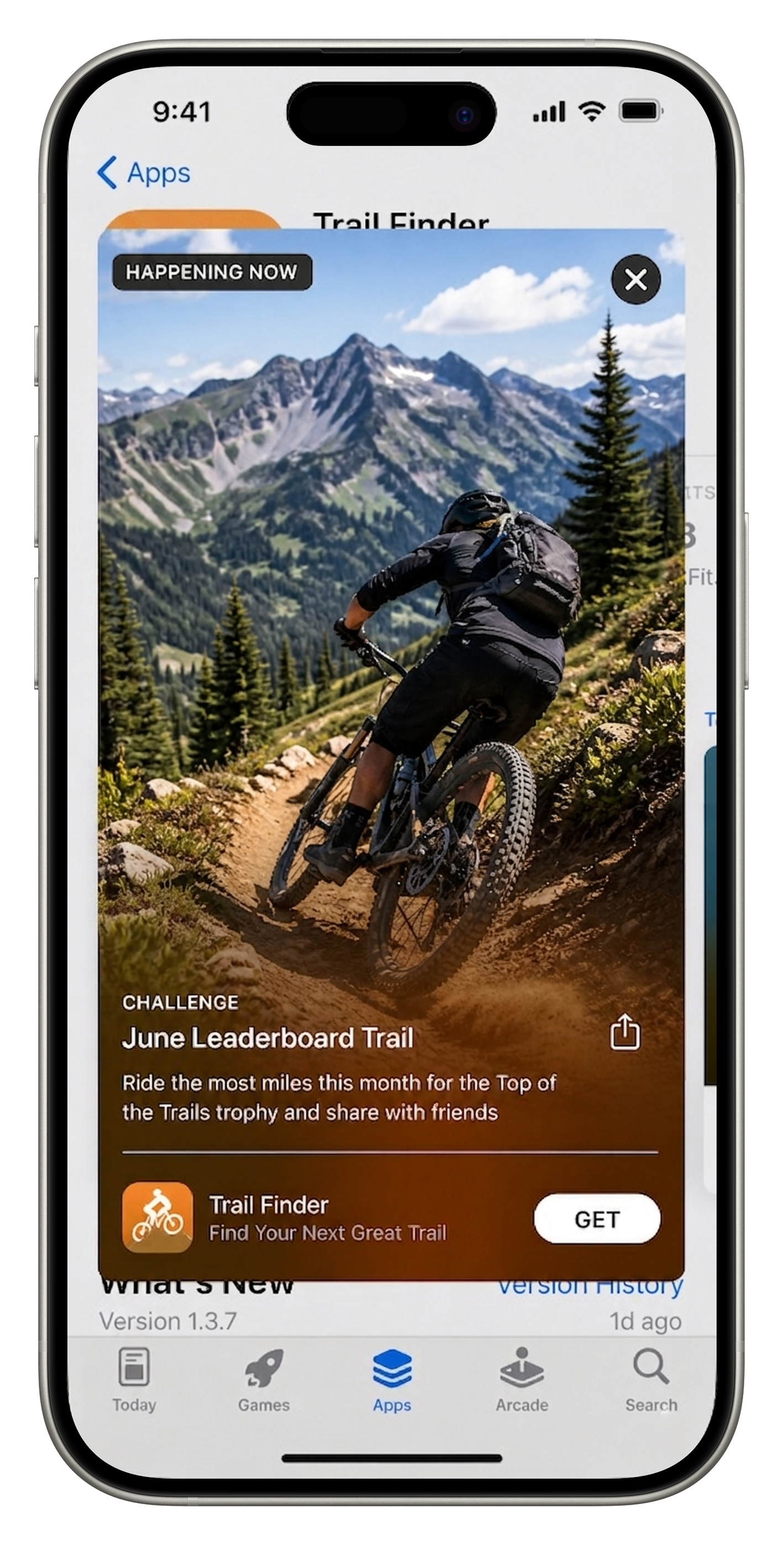 Trail Finder in-app event